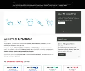 Eptanova.com(Complete advanced finishing solutions) Screenshot