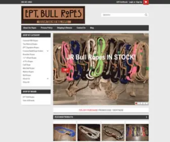 Eptbullropes.com(EPT Bull Ropes PBR Ropes) Screenshot