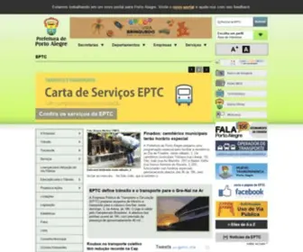 EPTC.com.br(Empresa P鷅lica de Transporte e Circula玢o) Screenshot