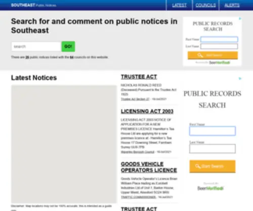 Epublicnotices.co.uk(Public Notices) Screenshot
