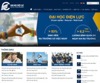 Epu.edu.vn(Cổng thông tin trường Đại Học Điện Lực) Screenshot