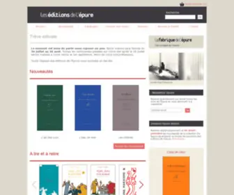 Epure-Editions.com(Les) Screenshot