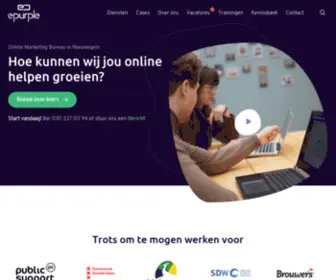 Epurple.nl(Online Marketing Bureau in Nieuwegein) Screenshot