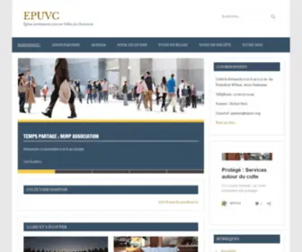 Epuvc.org(Église protestante unie en Vallée de Chevreuse) Screenshot