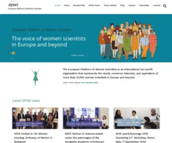 EPWS.org(The European Platform of Women Scientists) Screenshot