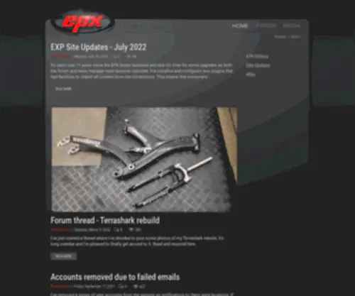 Epxbikes.com(EPX Bike Owner's Forum) Screenshot