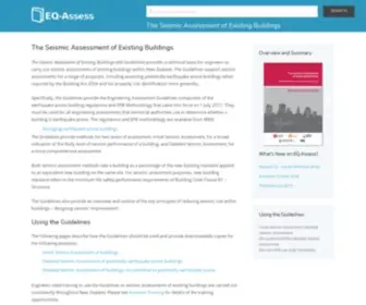 EQ-Assess.org.nz(The Seismic Assessment of Existing Buildings) Screenshot