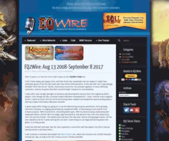 EQ2Wire.com(The premier news and commentary blog) Screenshot
