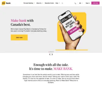 Eqbank.ca(Everyday Banking) Screenshot