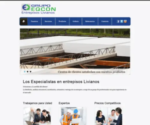 Eqconcr.com(EQCON Costa Rica) Screenshot