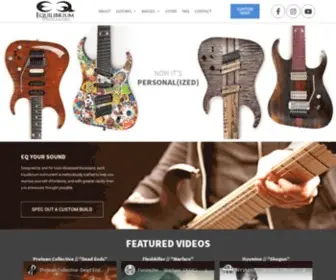 Eqguitars.com(Equilibrium Guitars) Screenshot