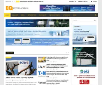 Eqmagpro.com(The Leading Solar Magazine In India) Screenshot