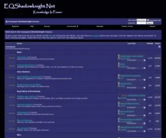 Eqshadowknight.net(Everquest Shadowknight Forums) Screenshot