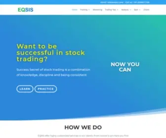Eqsis.com(Stock Market Research and Training Service Provider in Chennai) Screenshot