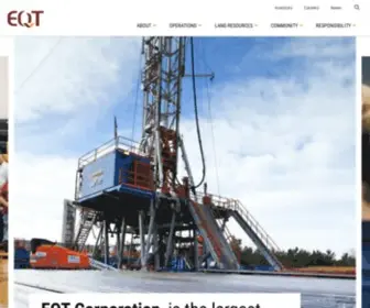 EQT.com(EQT Corporation) Screenshot