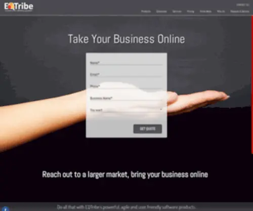 Eqtribe.com(Eqtribe Business Software) Screenshot