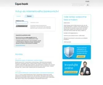Equabanking.cz(Equa Bank) Screenshot