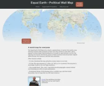 Equal-Earth.com(A wall map in the Equal Earth projection showing countries of the world. The map) Screenshot