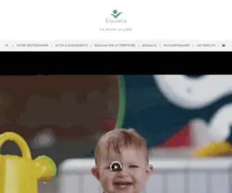 Equalia.fr(Equalia, Délégation de Service Public spécialisée dans les centres aquatiques, aqua-ludiques, patinoires, centres de remise en forme) Screenshot