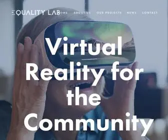 Equality-Lab.org(VR FOR GOOD) Screenshot