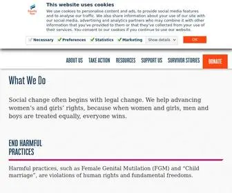 Equalitynow.org(Equality Now) Screenshot