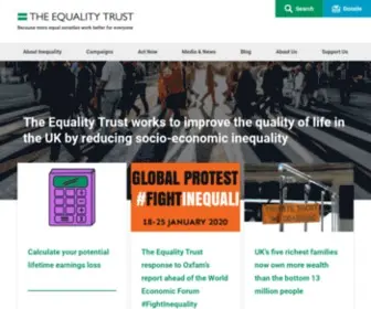 Equalitytrust.org.uk(The Equality Trust) Screenshot