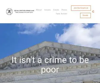 Equaljusticeunderlaw.org(Equal Justice Under Law) Screenshot