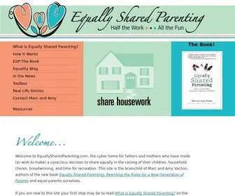 Equallysharedparenting.com(Equally Shared Parenting) Screenshot