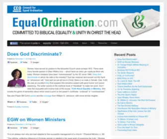 Equalordination.com(Equal Ordination) Screenshot