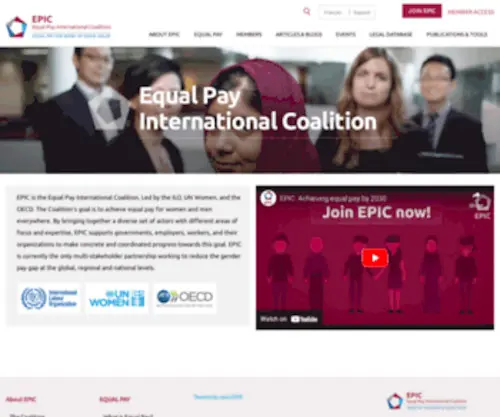 Equalpayinternationalcoalition.org(EPIC) Screenshot