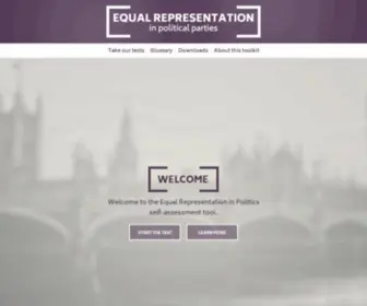 Equalrepresentation.scot(Equal Representation in political parties) Screenshot