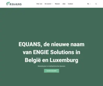 Equans.be(Samen versnellen we uw koolstofarme transitie) Screenshot