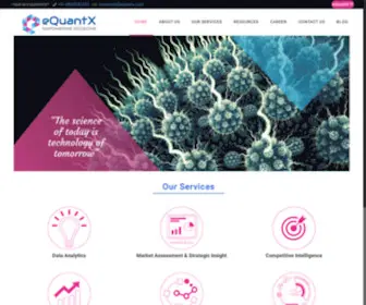 Equantx.com(Empowering Decisions) Screenshot