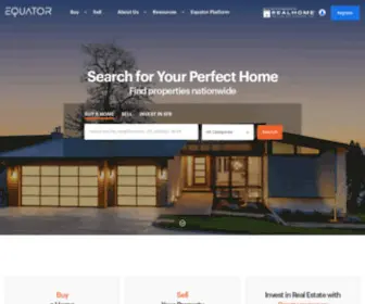 Equator.com(Homes for Sale and Real Estate Home Listings) Screenshot