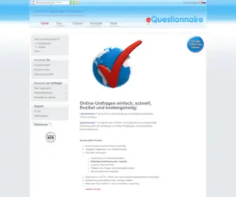Equestionnaire.de(Umfrage und Fragebogen online erstellen) Screenshot