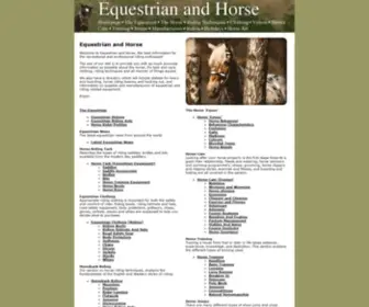 Equestrianandhorse.com(Riding) Screenshot