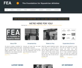 Equestrianathletes.org(Foundation for Equestrian Athletes) Screenshot
