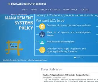 Equicom.com(Equitable Computer Services) Screenshot