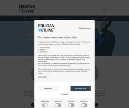 Equidan.dk(Equidan Vetline) Screenshot