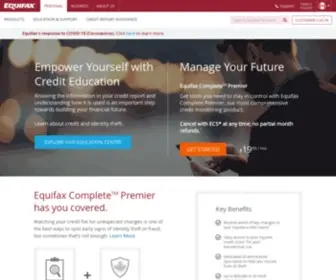 Equifax.ca(Check & Monitor Your Credit Report and Credit Score) Screenshot