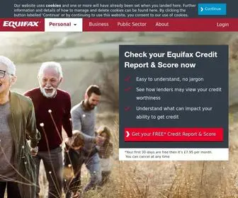 Equifax.co.uk(Equifax UK) Screenshot