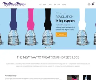 Equiflexsleeve.com(The official site of the Equiflexsleeve for horses) Screenshot