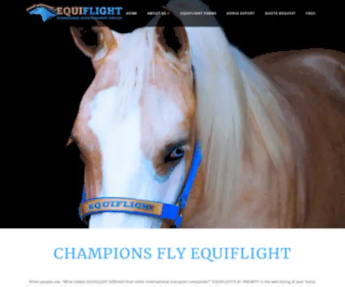 Equiflightfarms.com(EQUIFLIGHT) Screenshot