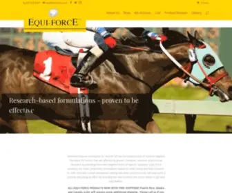 Equiforce.com(Horse Supplement) Screenshot