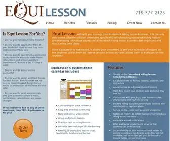 Equilesson.com(Horseback Riding Lesson Scheduling Software) Screenshot