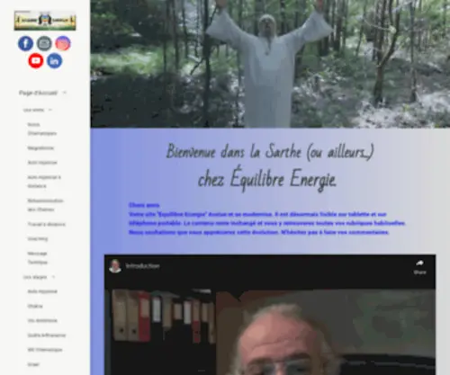 Equilibre-Energie.com(Page d'Accueil) Screenshot