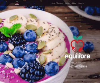 Equilibrefl.com(Healthy Food in Orlando) Screenshot