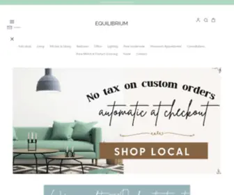 Equilibriumfurnishings.com(Equilibrium Furniture in The Junction Toronto Furniture store) Screenshot