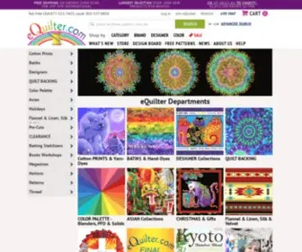 Equilter.com(Quilt fabric) Screenshot