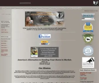 Equineadoption.com(Midwest Horse Welfare Foundation) Screenshot